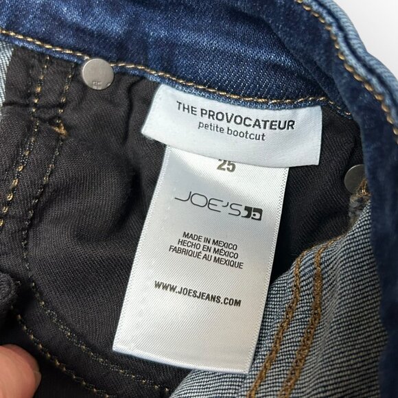 Joe's Jeans Provocateur Boot Cut Mid Rise Dark Wash Jeans Sz 25 - Picture 4 of 5